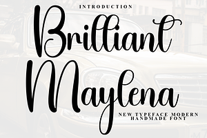 Brilliant Maylena, a Font by FreshTypeINK