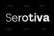 Serotiva Sans Serif, a Sans Serif Font by Yukita Creative (Thumbnail 1 of 12)
