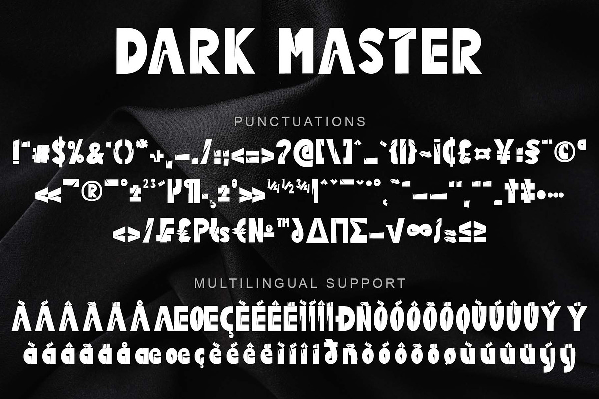 Dark Master, a Font by Yoga Letter (Photo 7 of 7)