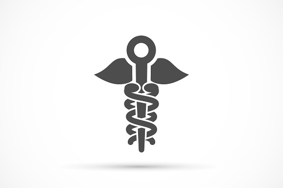 Caduceus Symbol Icon