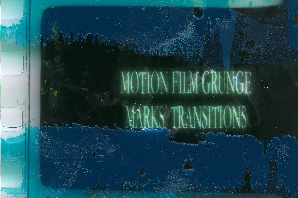 MOTION FILM GRUNGE MARKS TRANSITIONS, a Design Template by Textexp (Photo 1 of 8)