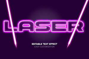 Laser Text Effect, a Layer Style Add-On by studiogstock
