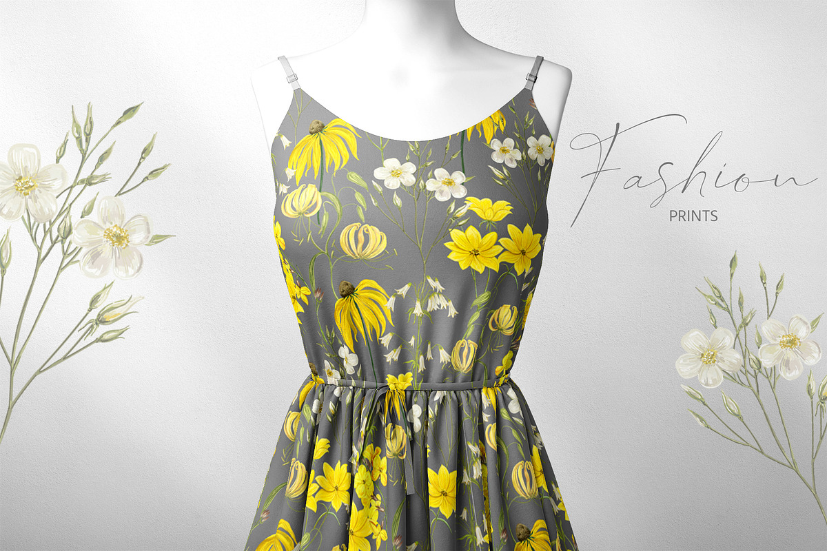 Summer Florals! Patterns & Motifs, a Pattern Graphic by HannaStudio (Photo 9 of 10)