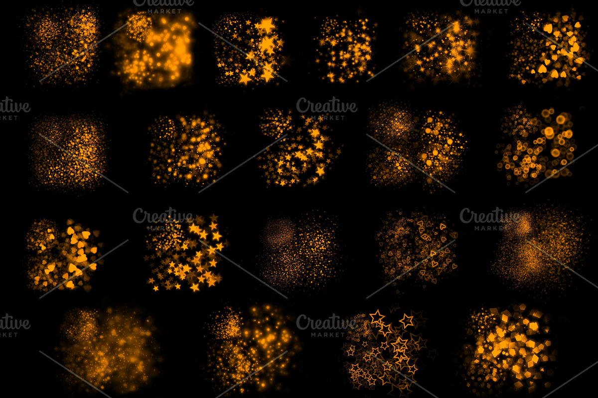 Shine Glitter Brushes for Procreate, a Brush Add-On by sundrameda (Photo 3 of 9)