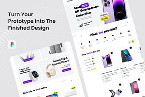 Electronic Ecommerce Landing Page