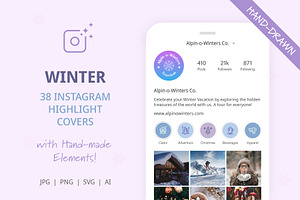 Winter Instagram Highlight Covers