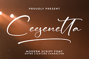 Ceesenetta, a Script Font by Integritype Studio
