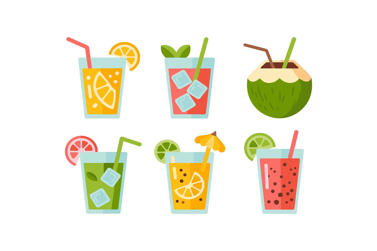 Summer Drink Mega Vector Set, an Object Graphic by Gfx_Store (Photo 11 of 13)