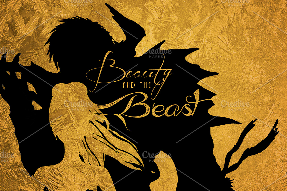 Beauty and the Beast -Poster Graphic, an Illustration by Paper Design (Photo 1 of 2)
