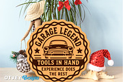 Wooden Dad's Garage Sign Lasercut 12, a Decorative Illustration by OTVEY DESIGN (Thumbnail 4 of 13)