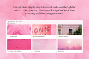 Notion Template for Creatives - Pink, a Templates & Theme by flowē (Thumbnail 3 of 5)