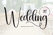Wedding | Script Font, a Handwritten Font by Scratchones (Thumbnail 1 of 9)