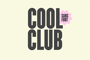 Cool Club Tall Sans Font