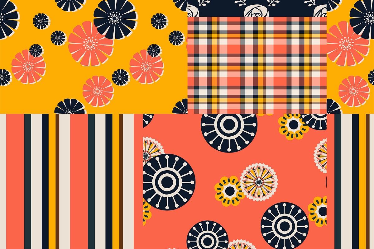 Cubist Retro Patchwork Seamless Repe, a Pattern Graphic by Sharon Schwalbe (Photo 1 of 3)