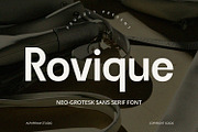 Rovique - Sans Serif Font, a Sans Serif Font by Alpaprana (Thumbnail 1 of 9)