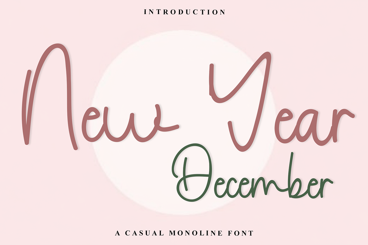 New Year December, a Handwritten Font by InermediaSTUDIO (Photo 1 of 8)