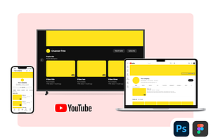 YouTube Branding Kit | PSD | Figma, a Social Media Template by Vitor Heinzen