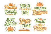 Yoga Set, a Healthcare Illustration by ananastya (Thumbnail 12 of 12)