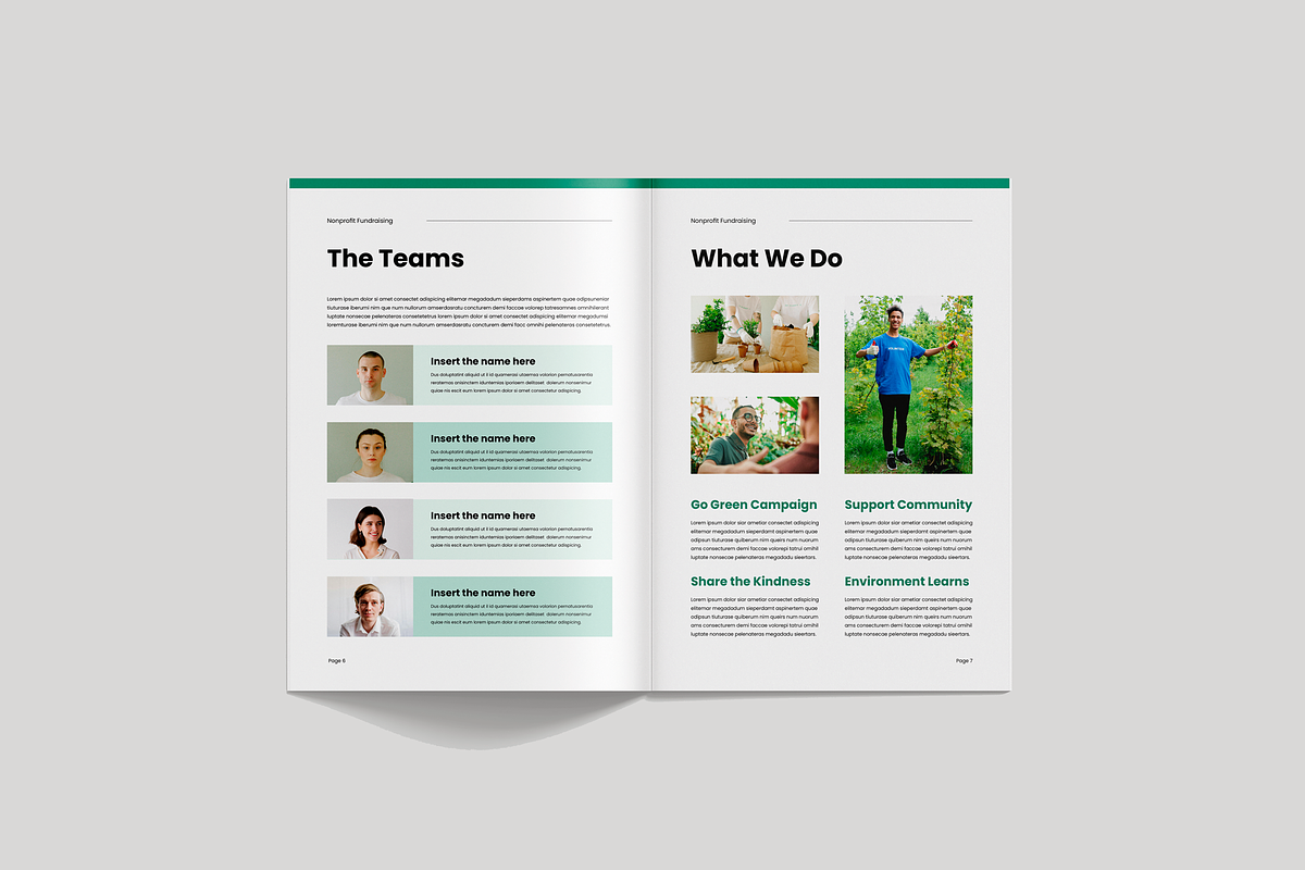 Nonprofit Fundraising Brochure, a Brochure Template by Leaflove (Photo 4 of 10)