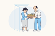 Connected Safe Seniors Illustration, an Object Graphic by Jump Studio (Thumbnail 8 of 12)