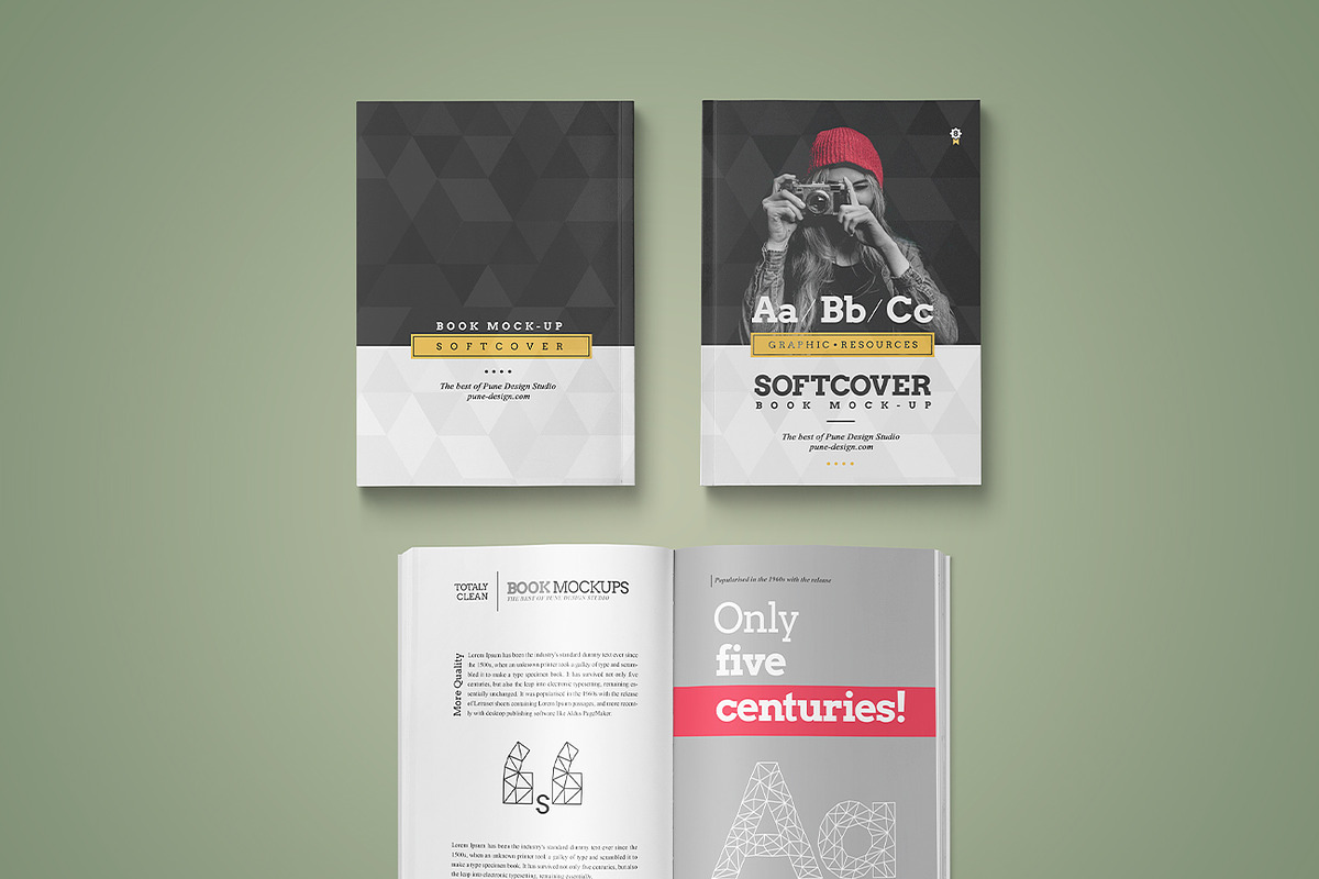 Book Mock-Up / Softcover Edition, a Books & Magazine Mockup by PuneDesign (Photo 6 of 11)