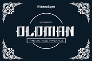 Oldman - A Vintage Font, a Blackletter Font by nIznaztype (Thumbnail 1 of 6)