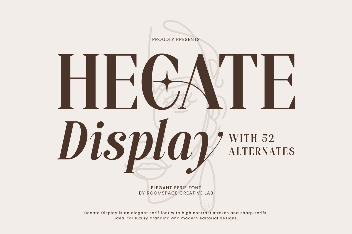 Hecate Display Modern Editorial Font, a Serif Font by roomspace creative lab (Photo 9 of 14)