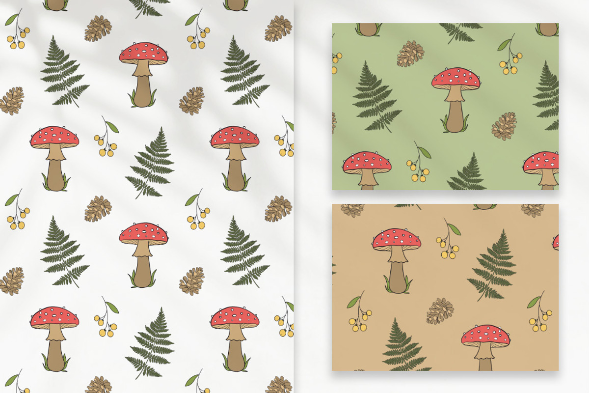 90 Camping Seamless Pattern Set, a Decorative Illustration by Mari_Caliart (Photo 8 of 14)