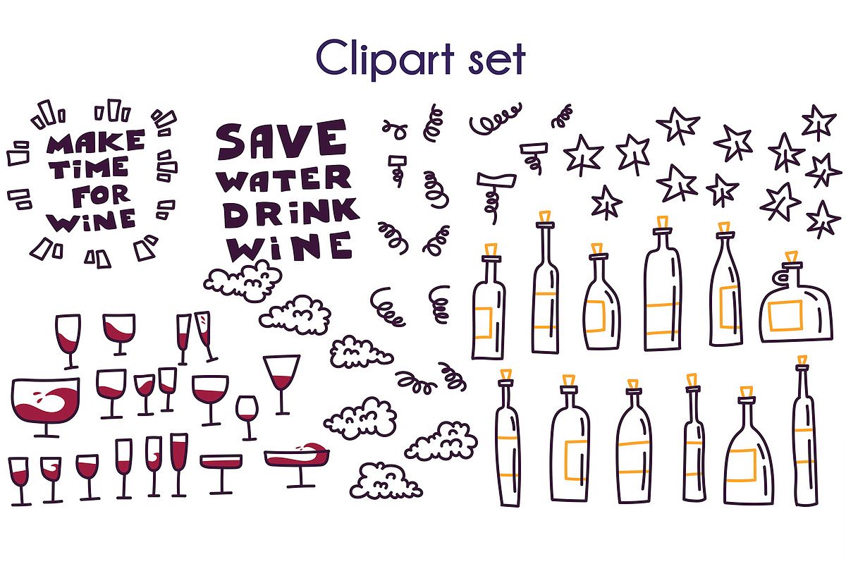 WINE, NOT?, a Food Illustration by Ja Polina ArtShop (Photo 6 of 8)