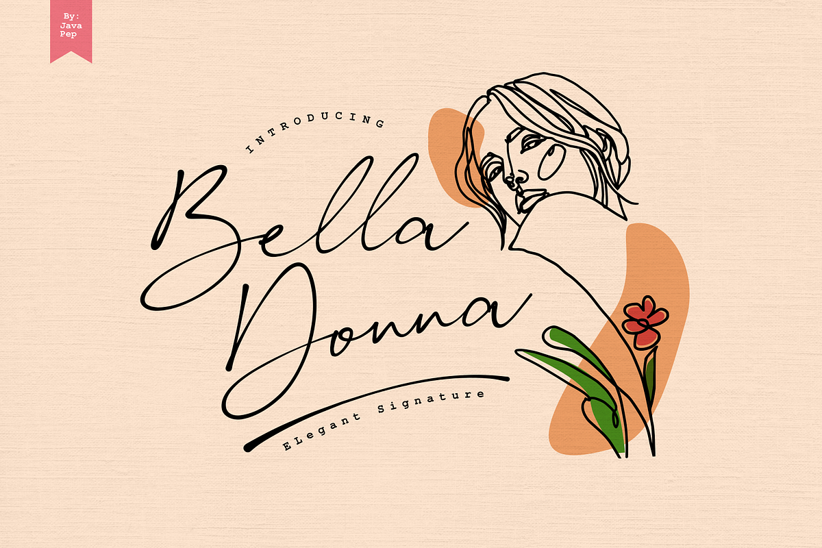 Bella Donna / Elegant Signature, a Script Font by Java pep (Photo 1 of 13)