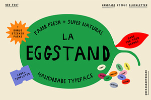 EGGSTAND Typeface + Label Kit