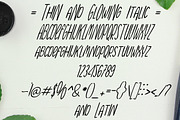 Thin and Glowing, a Font by Bramcreative (Thumbnail 9 of 12)