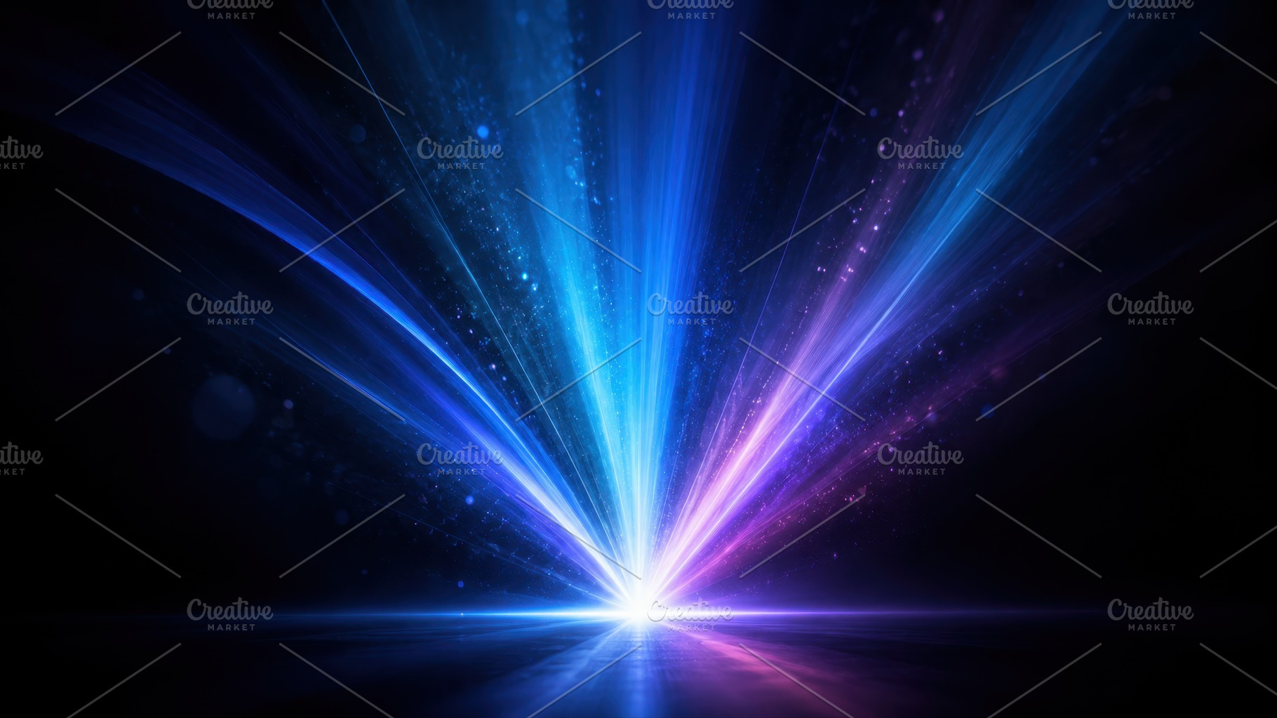 Light beams create colorful patterns, a Photo by Beautiful things