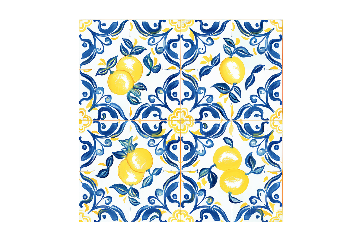 Sicilian Majolica Tile Patterns, a Pattern Graphic by Chromolume Studio (Photo 15 of 28)