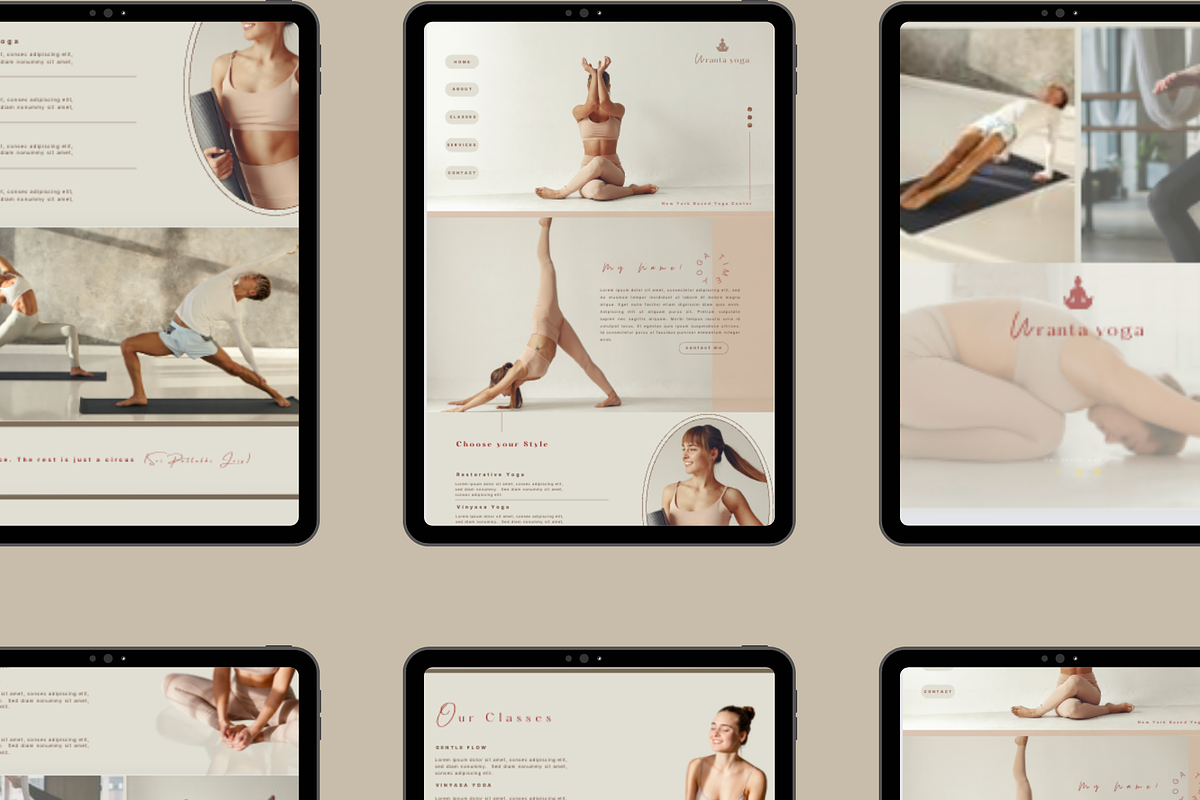 Yoga Website Template, a Websites & App Template by Prodesign (Photo 3 of 5)