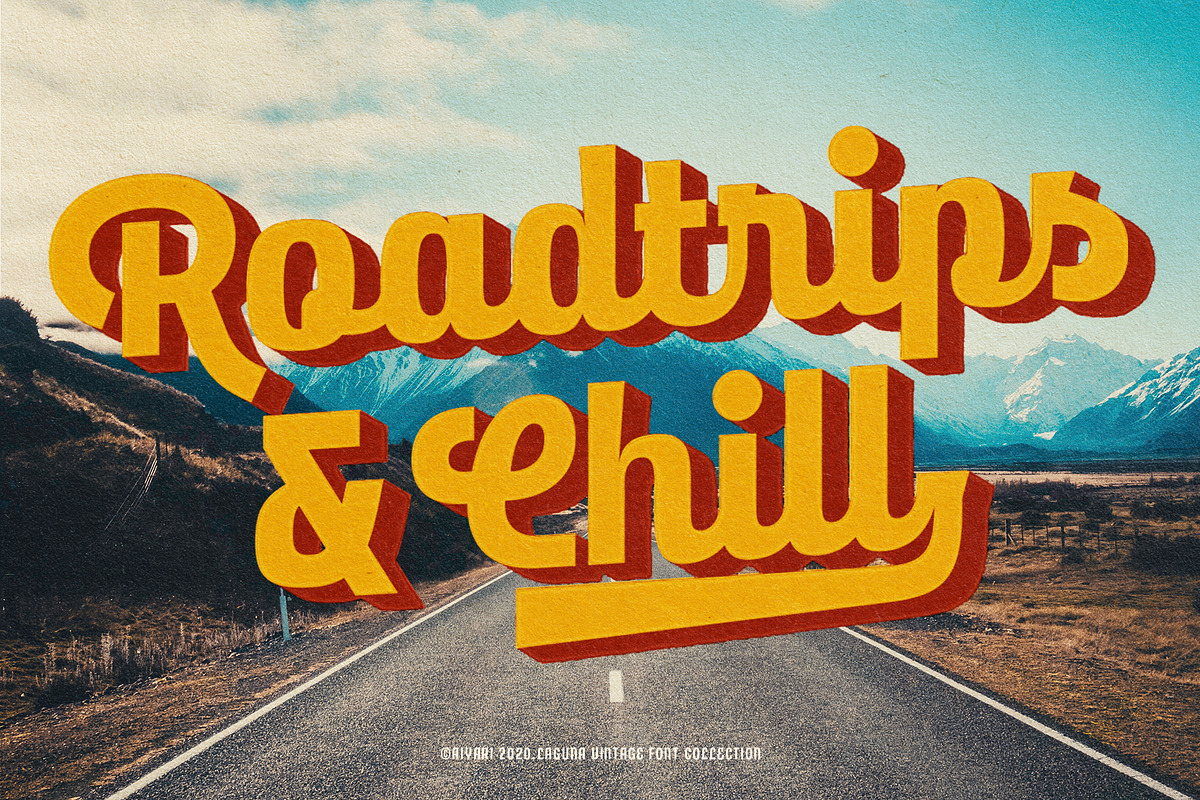 Laguna Vintage Collection, a Sans Serif Font by Aiyari (Photo 18 of 19)