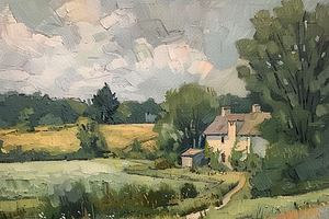 40 Countryside Digital Oil Paintings