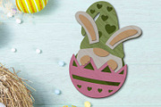 Easter Bunny Gnome in Egg, Cut File, a Design Template by LaserCutano (Thumbnail 7 of 7)