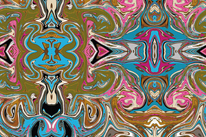 colorful abstract unique liquid, a Pattern Graphic by AAN Seamless Shop