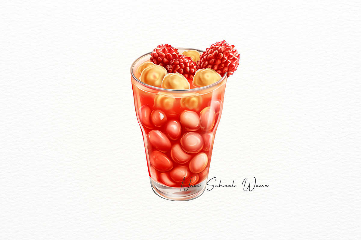 Hyperrealistic Summer Drink Clipart, a Food Illustration by New-School-Wave (Photo 3 of 5)