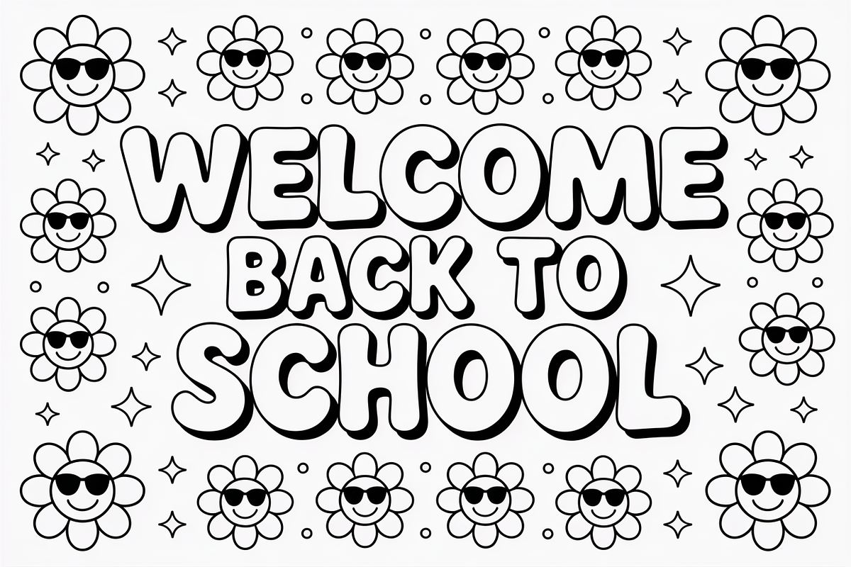 Back to School Coloring Pages design, an Illustration by Amazin_art (Photo 4 of 13)