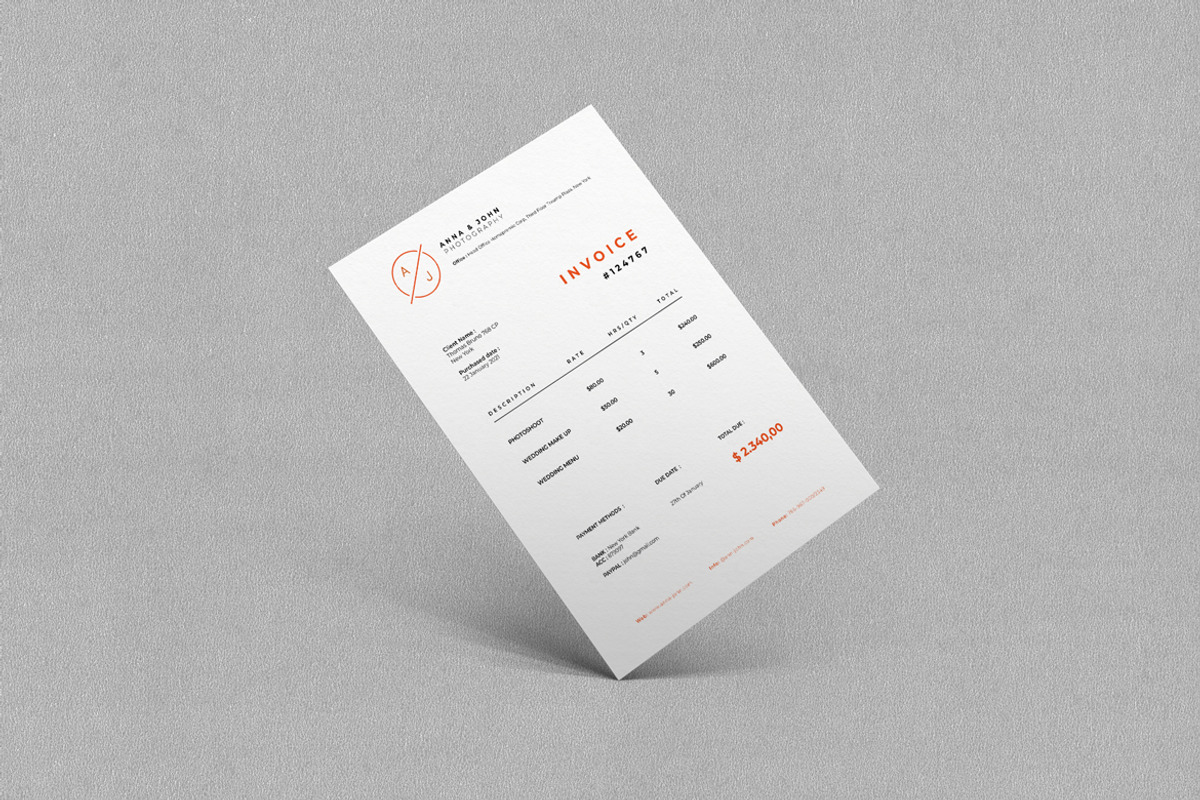 Minimalist Invoice, a Templates & Theme by Ahsanjaya (Photo 3 of 3)