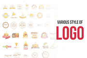 Over 70 Various Logos for Fast Food, a Branding & Logo Template by UX Monster (Thumbnail 4 of 13)