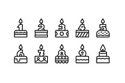 Anniversary outline badges, an Icon by LAFS (Thumbnail 2 of 4)