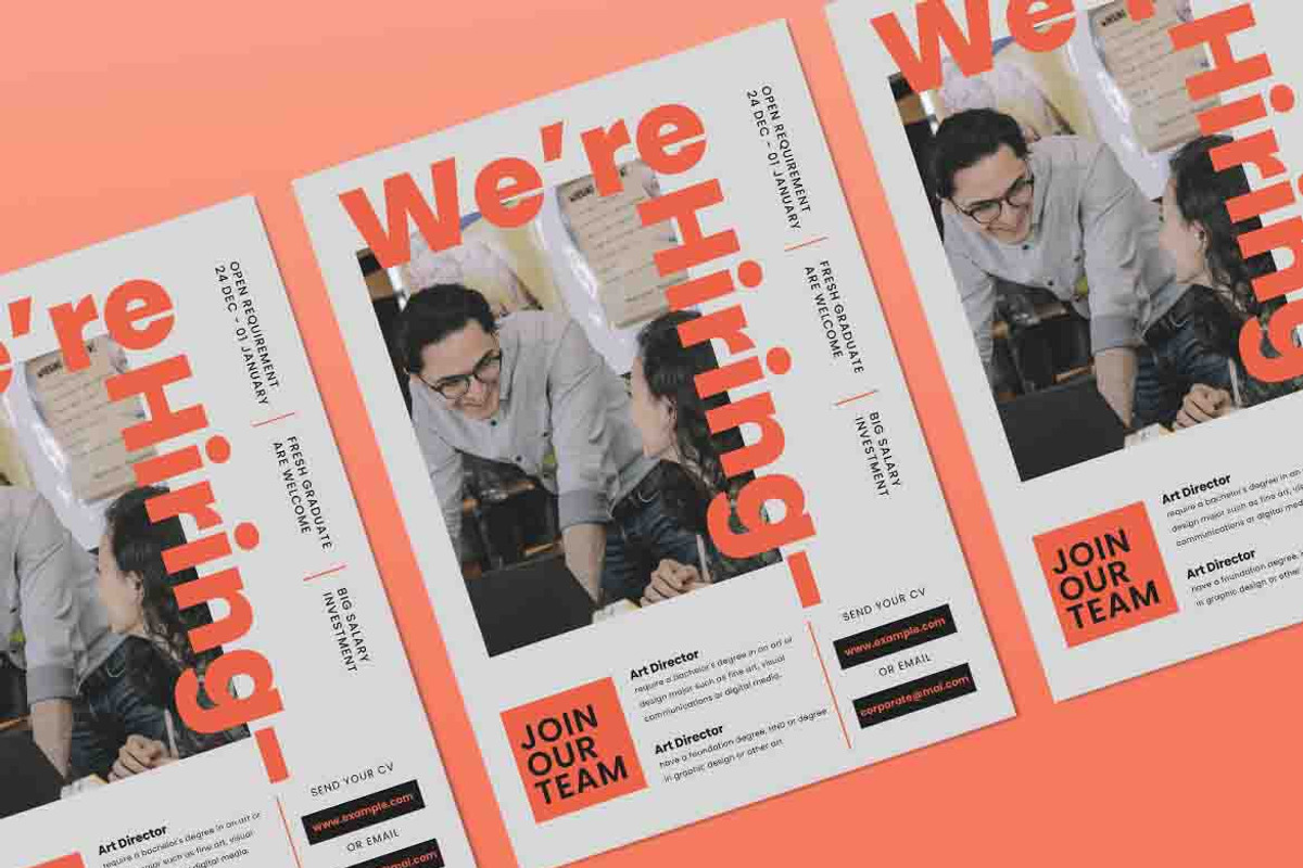 Job Vacancy Instagram Post Flyer, a Flyer Template by Tokosatsu (Photo 5 of 5)