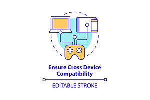 Ensure cross device compatibility, an Icon by IMG Visuals