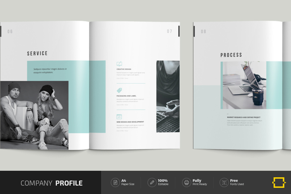 Company Profile Brochure, a Brochure Template by DesignJanala (Photo 4 of 10)