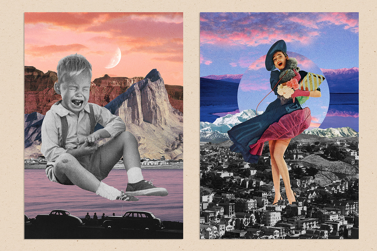 Vintage Collage Creator 1170+ Assets, an Object Graphic by Veris Studio (Photo 50 of 56)