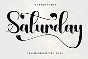 Saturday, a Script Font by InermediaSTUDIO (Thumbnail 1 of 8)