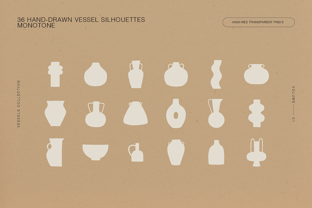 Ceramic Vessel & Vase Silhouettes, an Object Illustration by Wide Eyes (Photo 5 of 13)